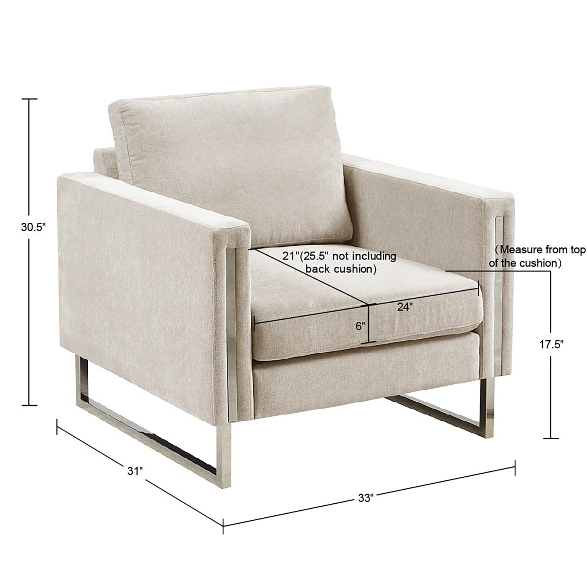 Silver orchid dumbrille grey lounge chair store